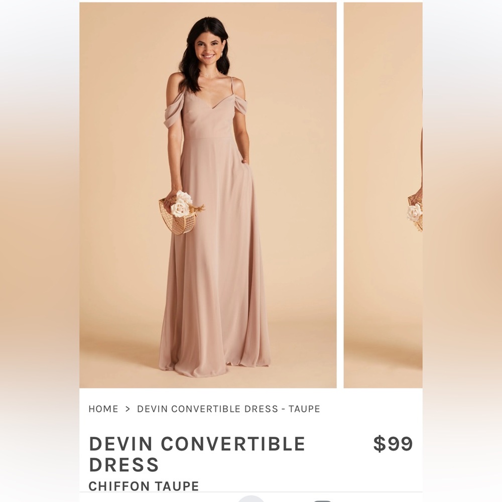 Birdy grey XS devin convertible dress in Rose Quartz (Dusty Rose) - Picture 4 of 5